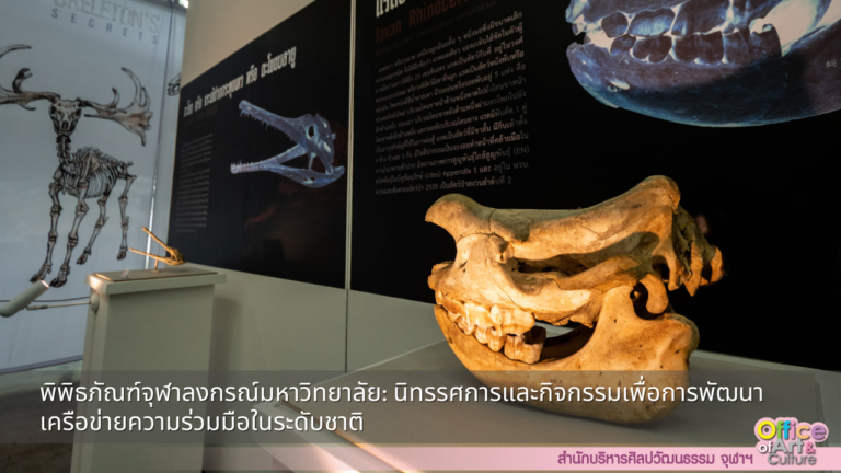 พิพิธภัณฑ์จุฬาลงกรณ์มหาวิทยาลัย: นิทรรศการและกิจกรรมเพื่อการพัฒนาเครือข่ายความร่วมมือในระดับชาติ