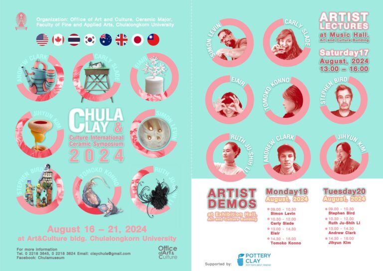 โครงการเรียนรู้ปฏิบัติการระดับนานาชาติ “Chula Clay and Culture International Ceramic Symposium 2024”